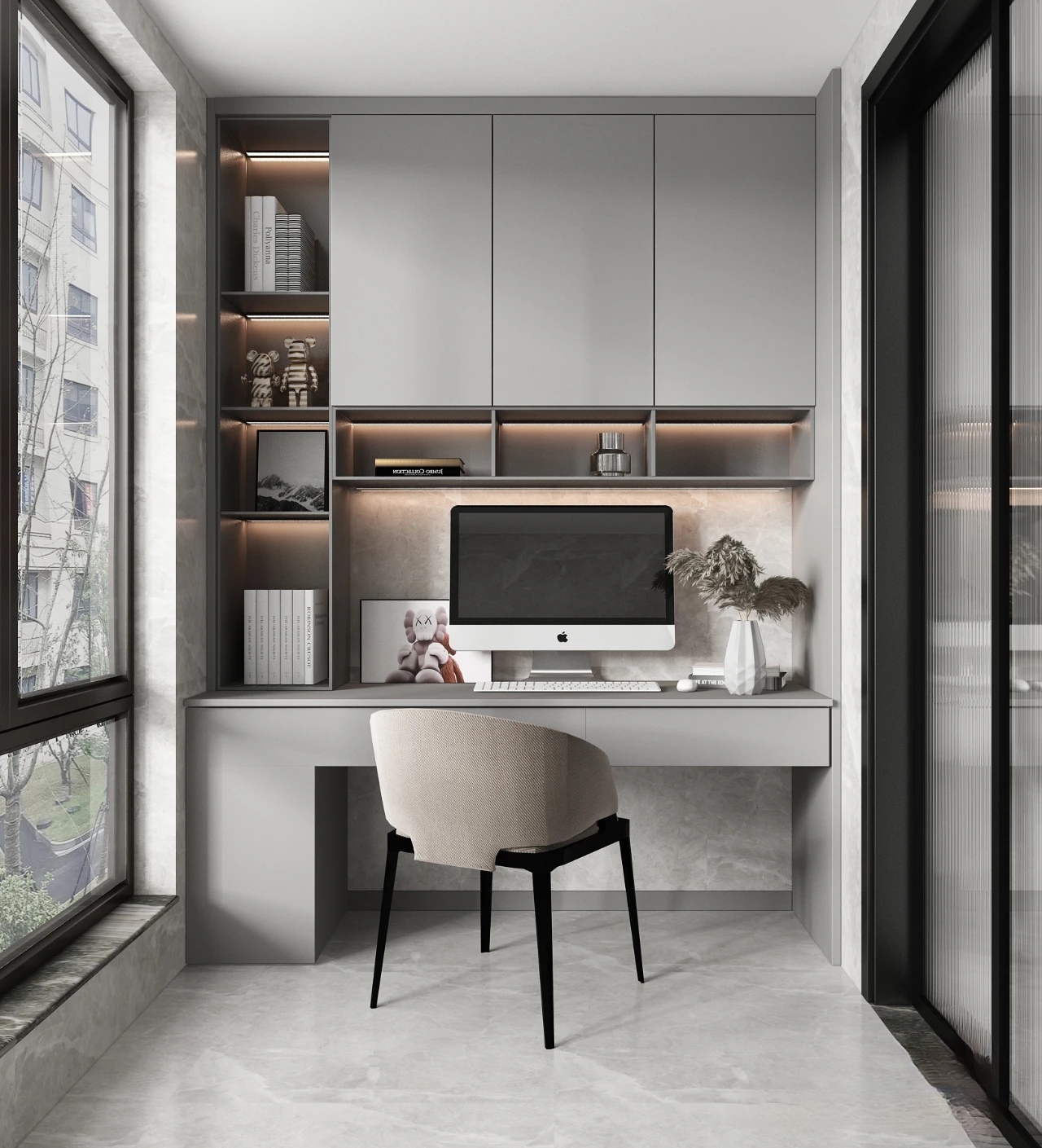 New products Material Fireproof Boards Simple Design Bookshelf Wooden Bookcase Open Shelf