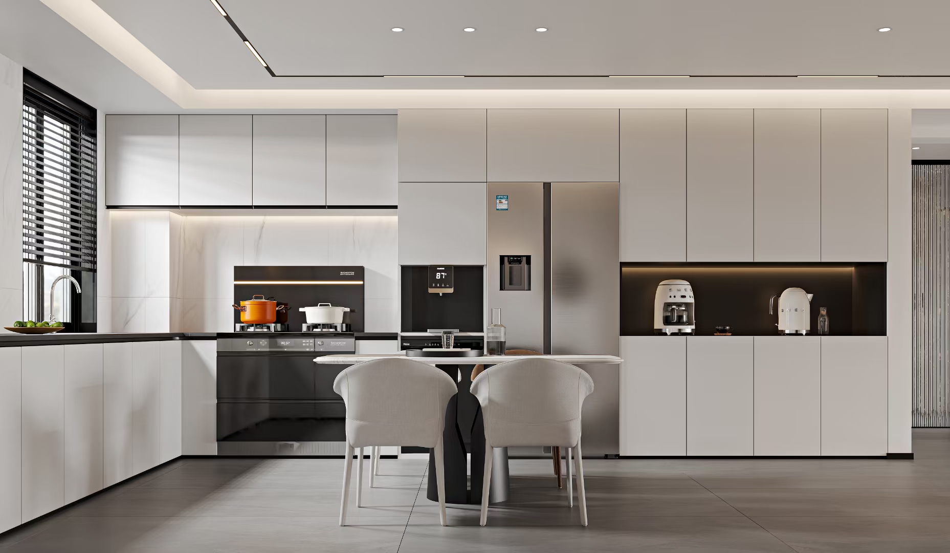 New Products Material Fireproof Boards Custom Modular Modern Kitchen Cabinet