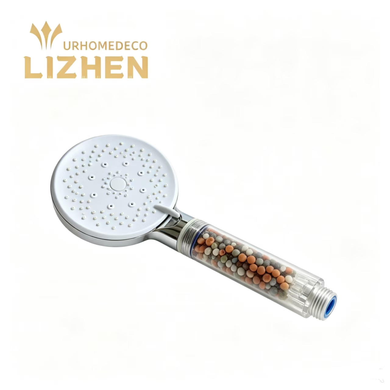 LZ-SD-ABS 014 Large Panel 5-Function Shower Head with Stone Filter ABS Panel PC Handle