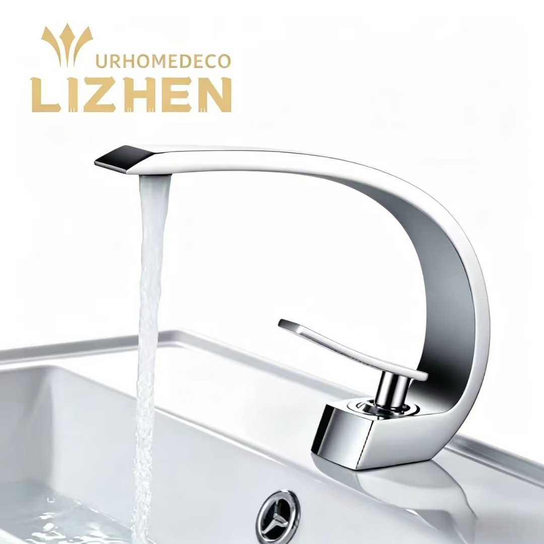 LZ-SD868133C Basin Faucet – Solid Brass Body, Ceramic Disc Cartridge, Chrome Plated Finish