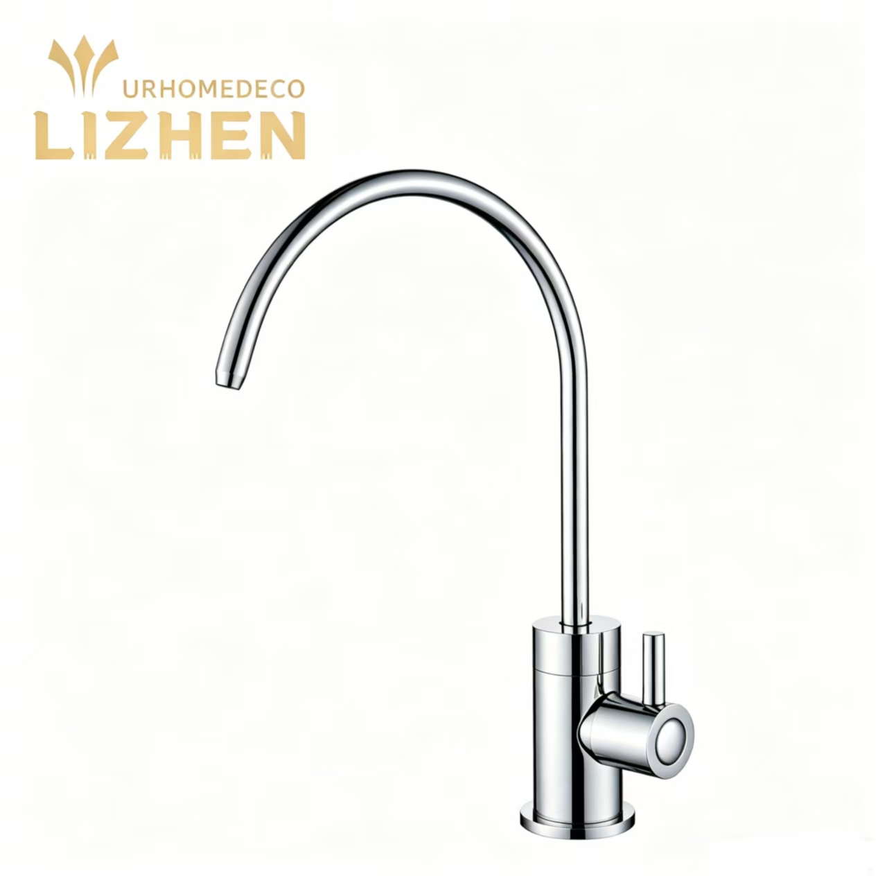 LZ-UHD-G1903 Brass Angle Valve Solid Brass 304 Stainless Steel Pipe Chrome Finish