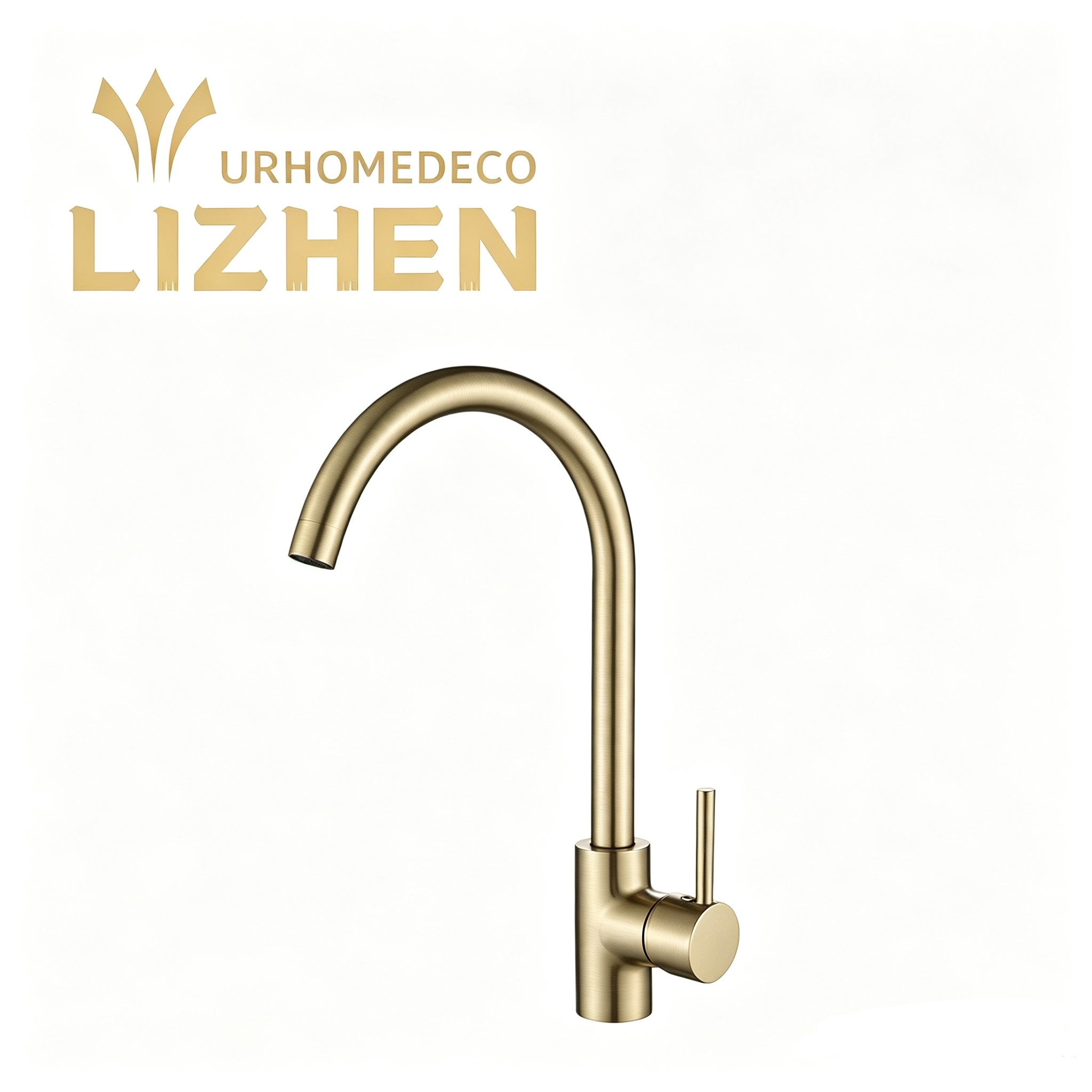 LZ7030 304 Stainless Steel Kitchen Faucet Ceramic Cartridge 360° Swivel 4 Finishes